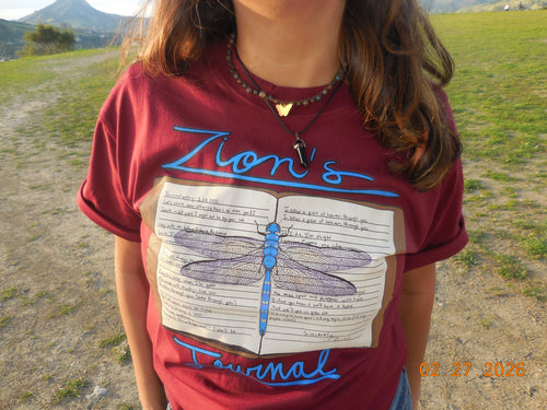 Zion's Journal - Dragon Fly Journal Graphic Tee