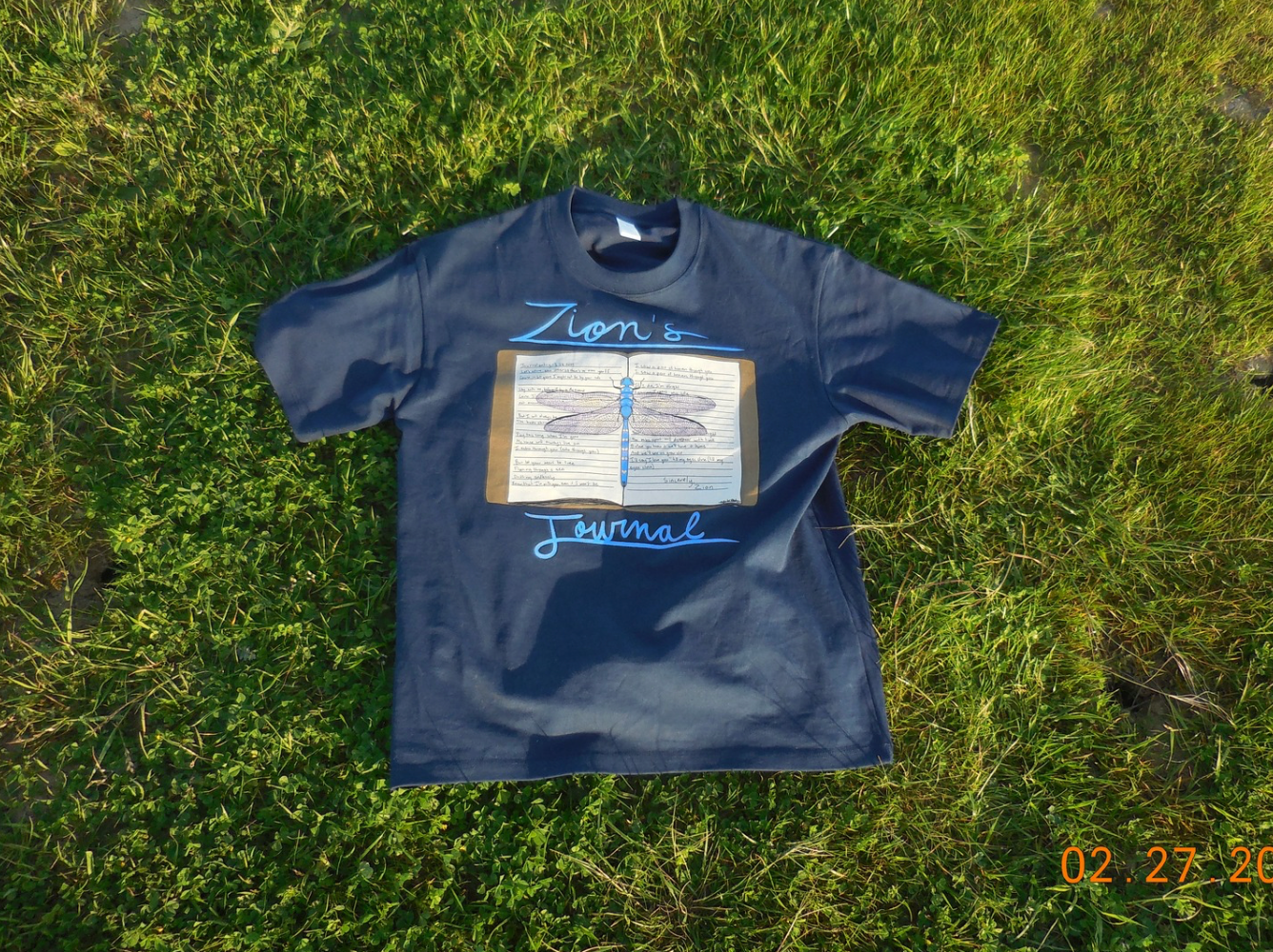 Zion's Journal - Dragon Fly Journal Graphic Tee