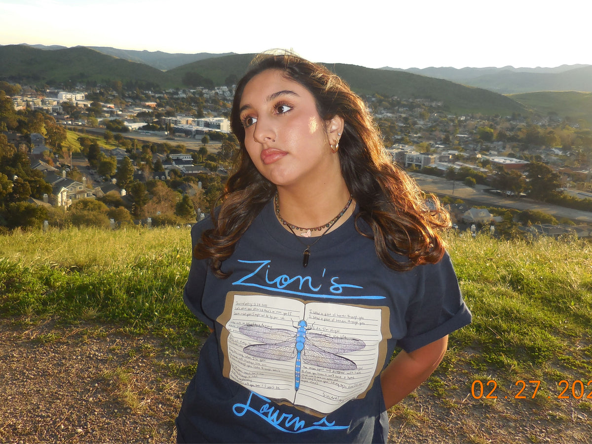Zion's Journal - Dragon Fly Journal Graphic Tee